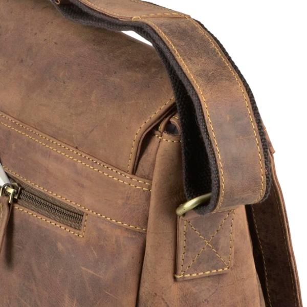 Сумка плечевая Greenburry Messenger Vintage  / Золотoй Коричневый /  photo 5