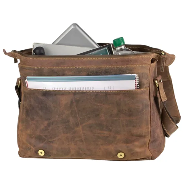 Сумка плечевая Greenburry Messenger Vintage  / Золотoй Коричневый /  photo 7