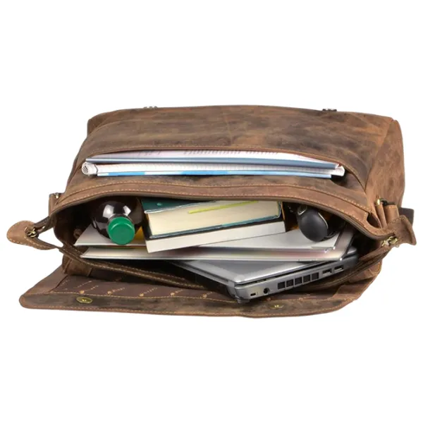 Сумка плечевая Greenburry Messenger Vintage  / Золотoй Коричневый /  photo 8