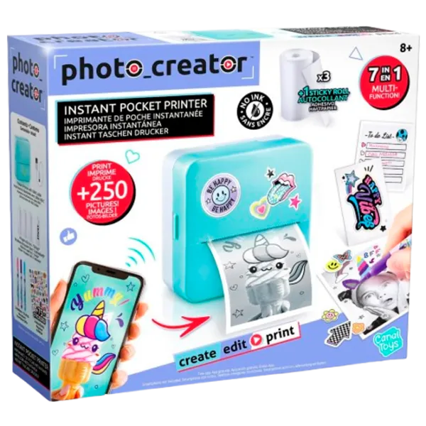 Креативный набор Canal Toys Pocket Printer CLK017CL 3555801706172 6+ / Разноцветный photo 1 Креативный набор Canal Toys Pocket Printer CLK017CL 3555801706172 6+ / Разноцветный photo 1