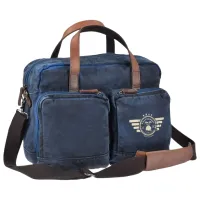 Geantă de umăr Greenburry Aviator / Brown Blue / photo 8