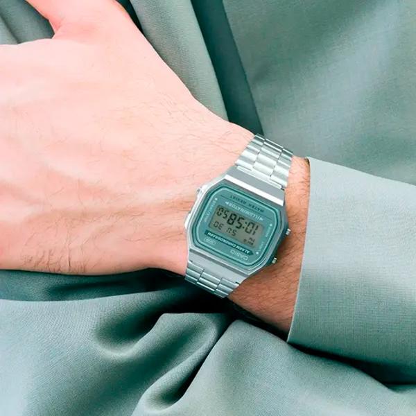 Ceas de mână unisex Casio A168WA-3AYES Cuarț / 38 x 36 mm photo 2