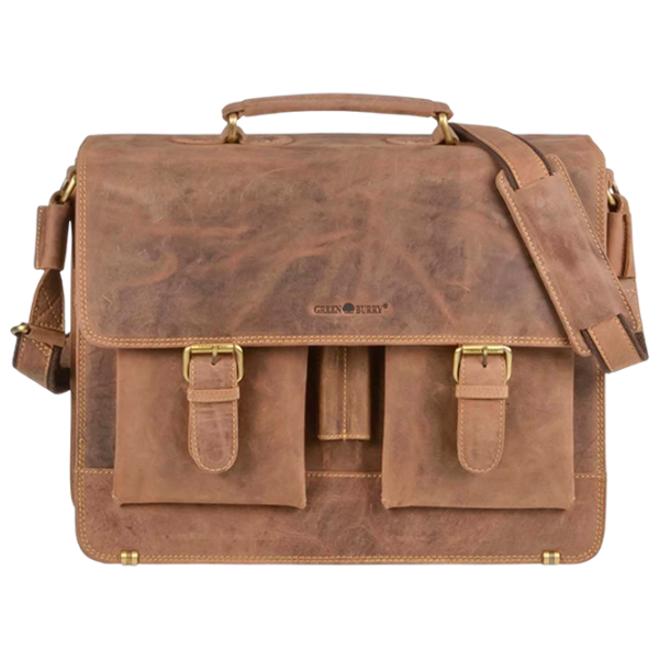 Портфель Greenburry Vintage  15.4" / Золотoй Коричневый /  photo 1