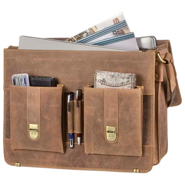 Портфель Greenburry Vintage  15.4" / Золотoй Коричневый /  photo 6