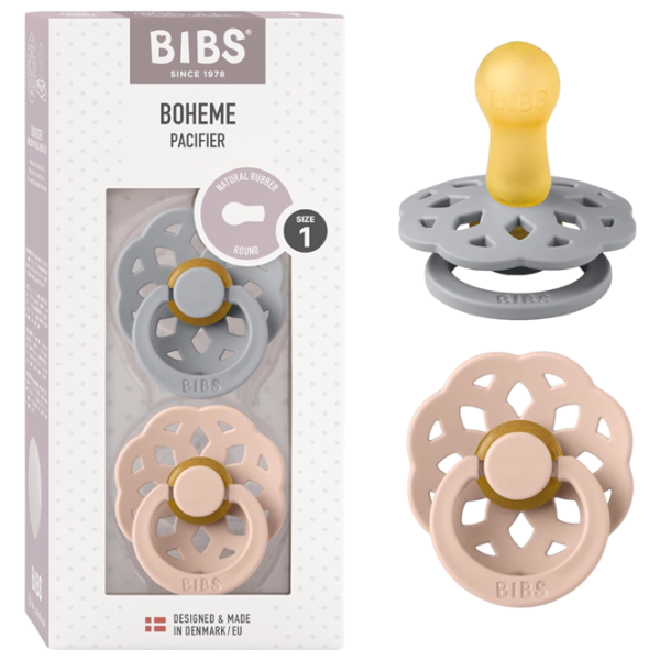 Соска круглая Bibs Boheme 240105  Унисекс / 6 месяцев - 18 месяцев / Латекс / Cloud Grey photo 5