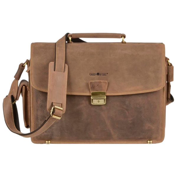 Портфель Greenburry Vintage  15.4" / Золотoй Коричневый /  photo 1