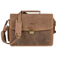 Портфель Greenburry Vintage  15.4" / Золотoй Коричневый / 
