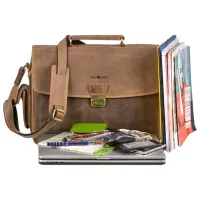 Geantă de mână Greenburry Vintage 15.4" / Auriu Brown / photo 2