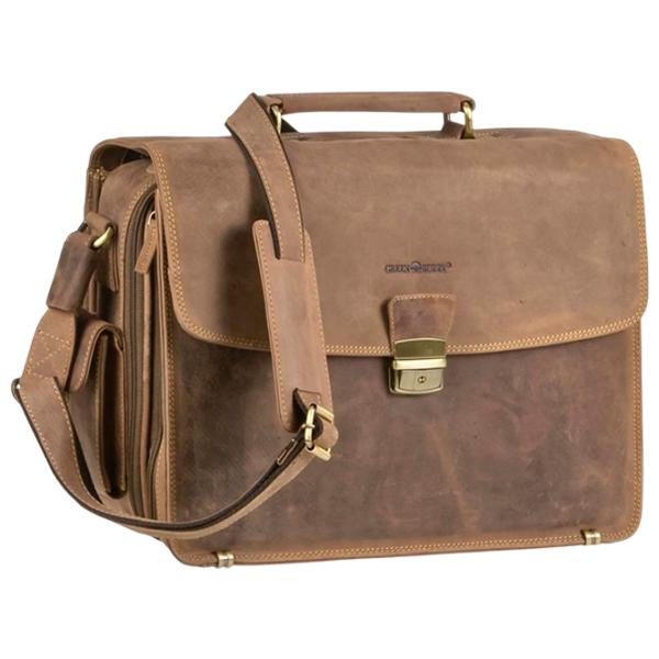 Портфель Greenburry Vintage  15.4" / Золотoй Коричневый /  photo 7