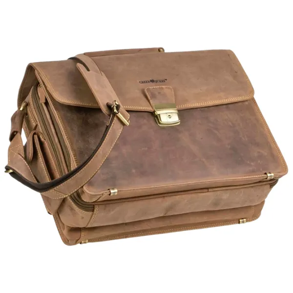 Портфель Greenburry Vintage  15.4" / Золотoй Коричневый /  photo 8