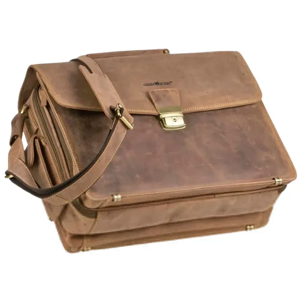Портфель Greenburry Vintage  15.4" / Золотoй Коричневый /  photo 10