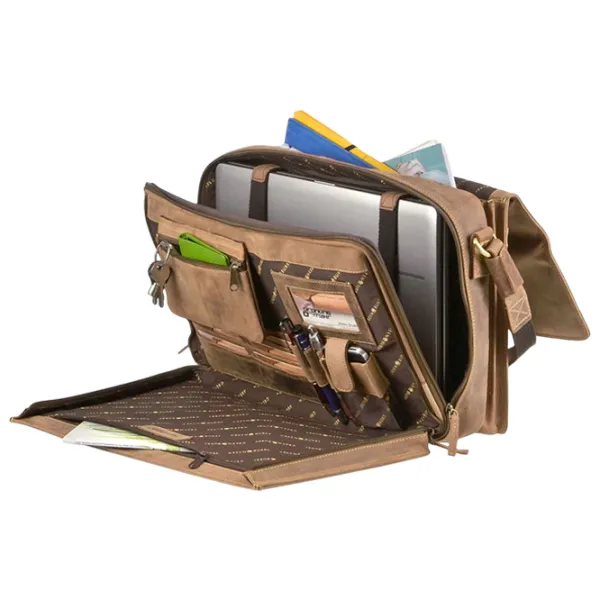 Портфель Greenburry Vintage  15.4" / Золотoй Коричневый /  photo 16