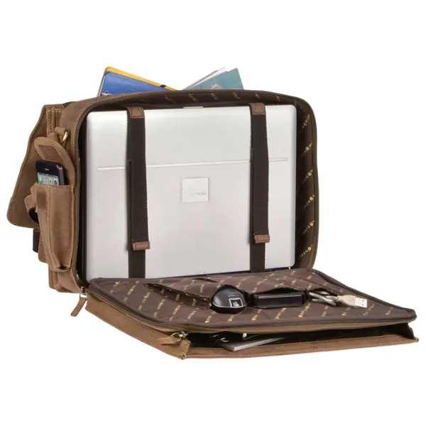 Портфель Greenburry Vintage  15.4" / Золотoй Коричневый /  photo 17