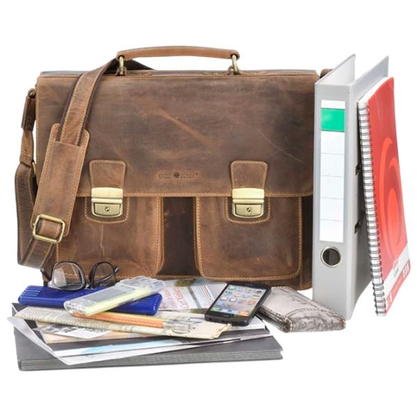 Портфель Greenburry Vintage   / Золотoй Коричневый /  photo 3