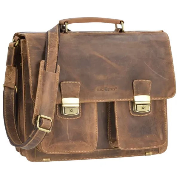 Портфель Greenburry Vintage   / Золотoй Коричневый /  photo 5