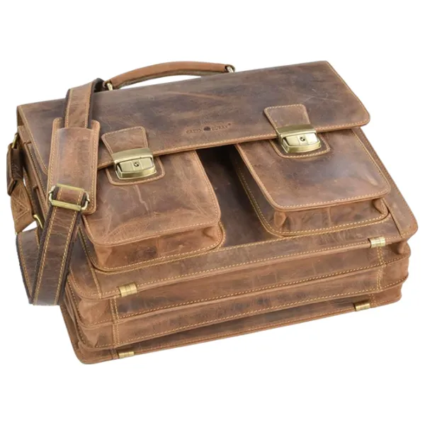 Портфель Greenburry Vintage   / Золотoй Коричневый /  photo 8