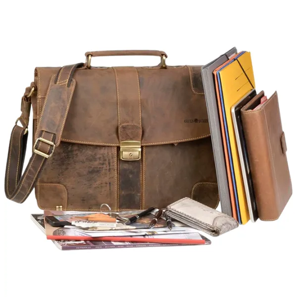 Портфель Greenburry Vintage   / Золотoй Коричневый /  photo 3