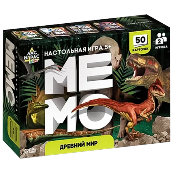 Настольная игра Las Igras Memo Dinosaurs 5+/ Развитие photo 1