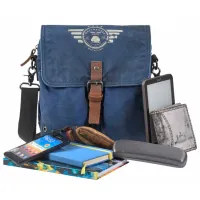 Geantă de umăr Greenburry Aviator / Brown Blue / photo 2