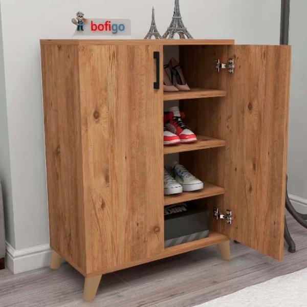 Обувной шкаф Nex Home Ceren 88 x 72 x 32см /Oak /Дуб photo 2