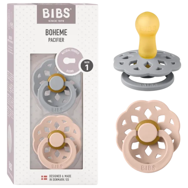 Соска круглая Bibs Boheme 230105 Унисекс / 0 месяцев - 6 месяцев / Латекс / Blush Pink photo 5