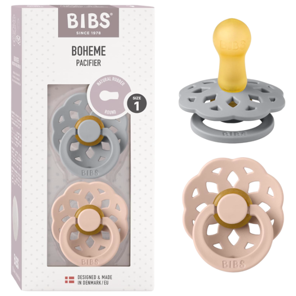 Соска круглая Bibs Boheme 230105 Унисекс / 0 месяцев - 6 месяцев / Латекс / Blush Pink photo 5