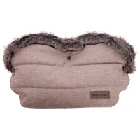 Рукавицы для коляски Kikka Boo Fur Melange Меланж, Флис / Бежевый