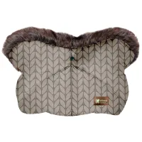 Рукавицы для коляски Kikka Boo Shiny Nailon, Флис / Бежевый