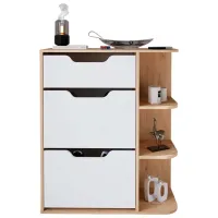Обувной шкаф Nex Home Smyrna 106 x 90 x 32см /White /Белый photo 3