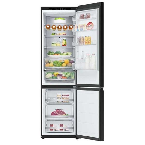Frigider LG GBB72BM9DQ cu congelator jos 387 l / 203 cm / Black photo 3
