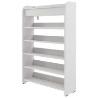 Стеллаж для обуви ML-Mobila МЛ - 15 (800) 119.4 x 80 x 25см /White /Белый