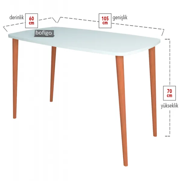 Masă de birou Nex Home WOODEN PAL/ White photo 6 Masă de birou Nex Home WOODEN PAL/ White photo 6