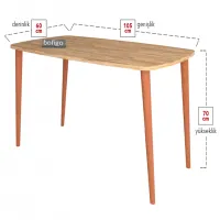 Masă de birou Nex Home WOODEN PAL/ Stejar Sonoma photo 6
