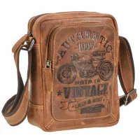 Geantă de umăr Greenburry Cafe Racer / Metal Brown / photo 3