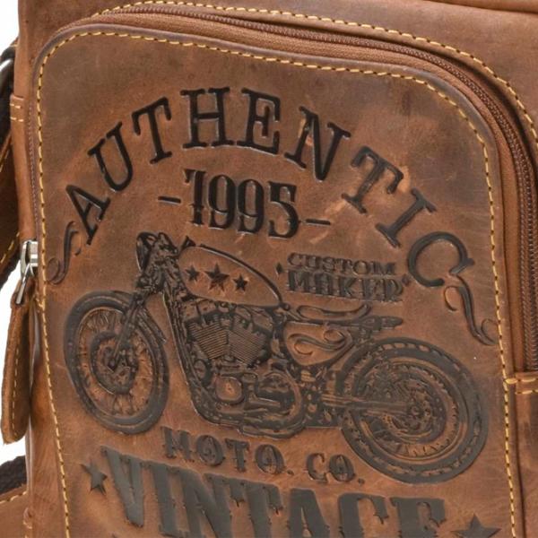 Сумка плечевая Greenburry Cafe Racer  / Metal Коричневый /  photo 8