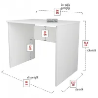 Офисный стол Nex Home Chipboard ДСП/ Белый photo 2