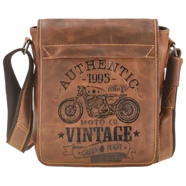 Сумка плечевая Greenburry Cafe Racer  / Metal Коричневый /  photo 1