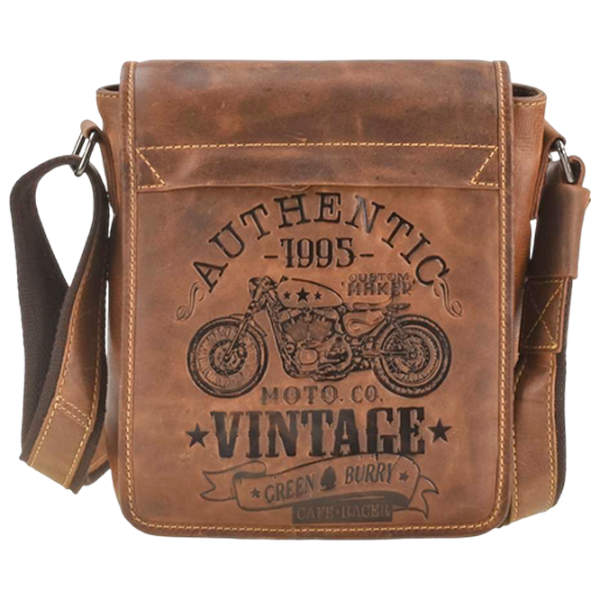 Сумка плечевая Greenburry Cafe Racer  / Metal Коричневый /  photo 1