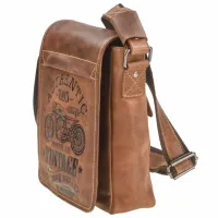Geantă de umăr Greenburry Cafe Racer / Metal Brown / photo 3