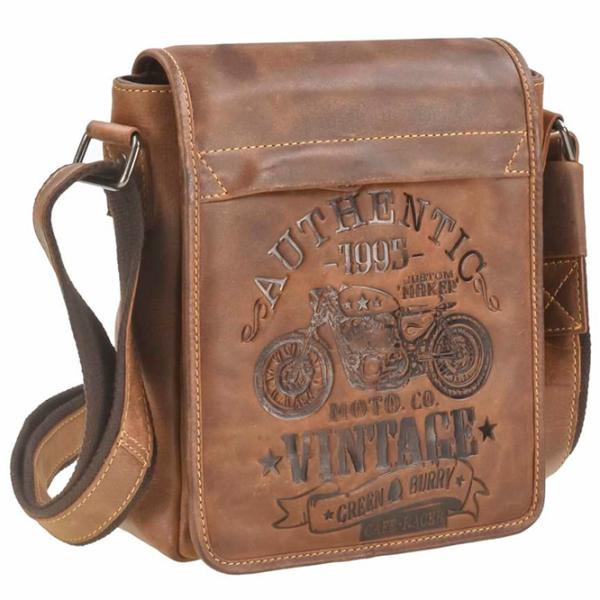 Сумка плечевая Greenburry Cafe Racer  / Metal Коричневый /  photo 4
