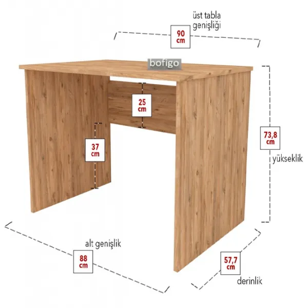 Офисный стол Nex Home Chipboard ДСП/ Дуб Сонома photo 4
