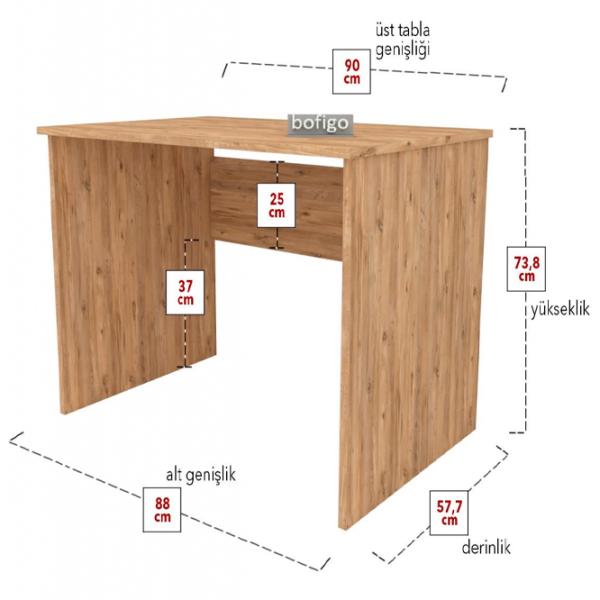 Офисный стол Nex Home Chipboard ДСП/ Дуб Сонома photo 4