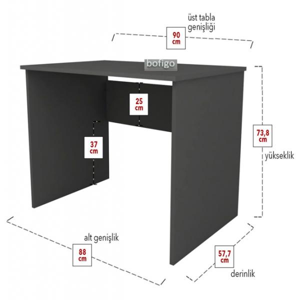 Masă de birou Nex Home Chipboard PAL/ Antracit photo 5 Masă de birou Nex Home Chipboard PAL/ Antracit photo 5