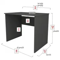 Офисный стол Nex Home Chipboard ДСП/ Antracit photo 5
