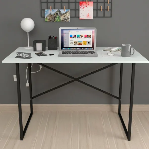 Masă de birou Nex Home Metal PAL/ White photo 3 Masă de birou Nex Home Metal PAL/ White photo 3