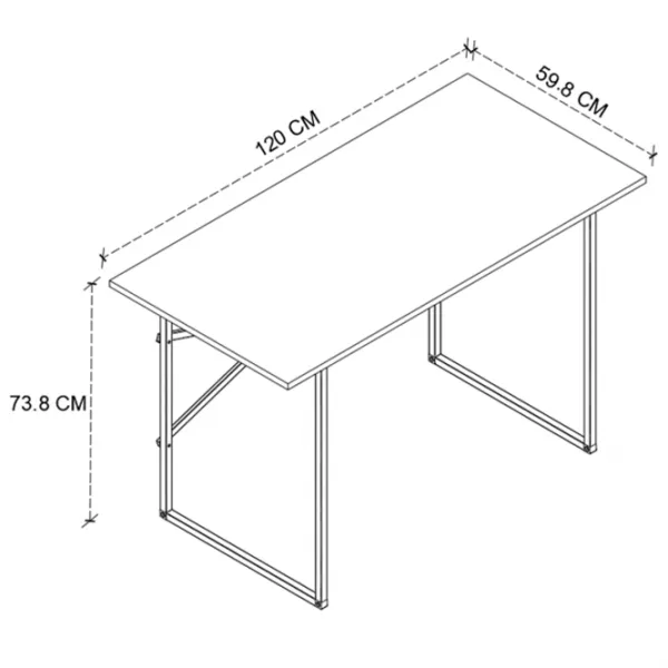 Masă de birou Nex Home Metal PAL/ White photo 4 Masă de birou Nex Home Metal PAL/ White photo 4