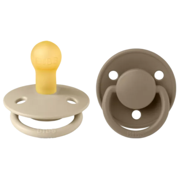 Соска круглая Bibs De lux 180210  Унисекс / 0 месяцев - 6 месяцев / Латекс / Темный дуб photo 1
