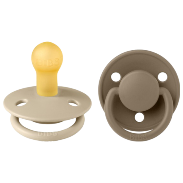 Соска круглая Bibs De lux 180210  Унисекс / 0 месяцев - 6 месяцев / Латекс / Темный дуб photo 1