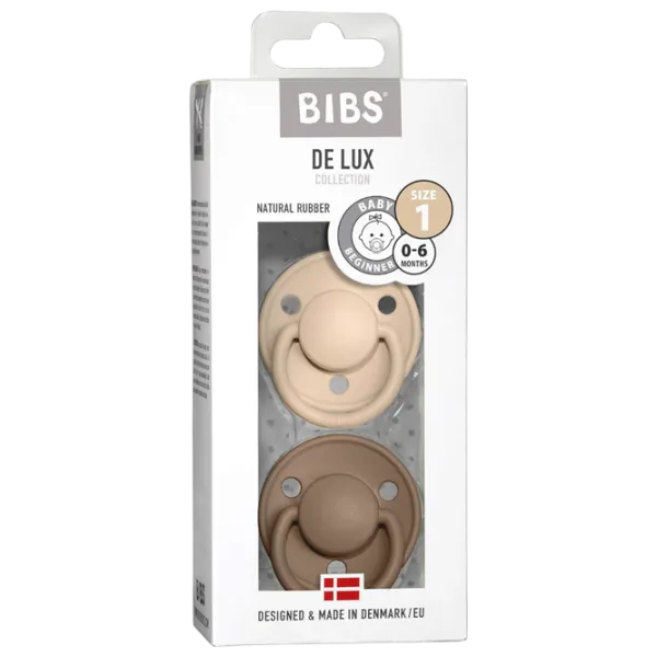 Соска круглая Bibs De lux 180210  Унисекс / 0 месяцев - 6 месяцев / Латекс / Темный дуб photo 7