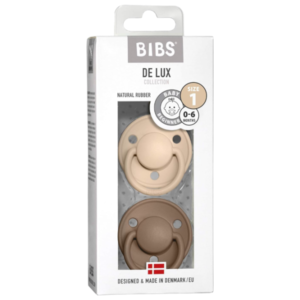 Соска круглая Bibs De lux 180210  Унисекс / 0 месяцев - 6 месяцев / Латекс / Темный дуб photo 7